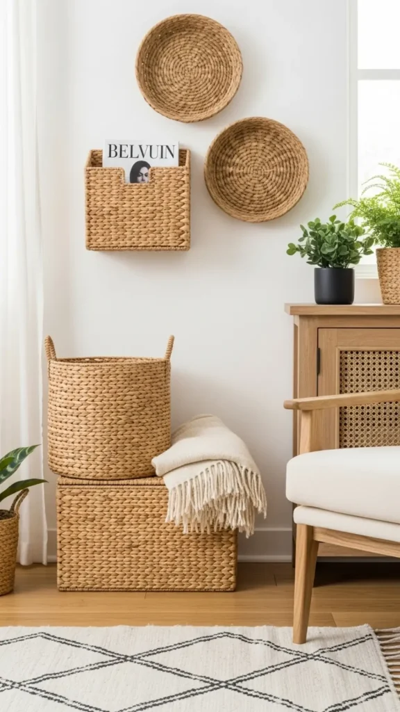 Woven Baskets for Storage and Decor