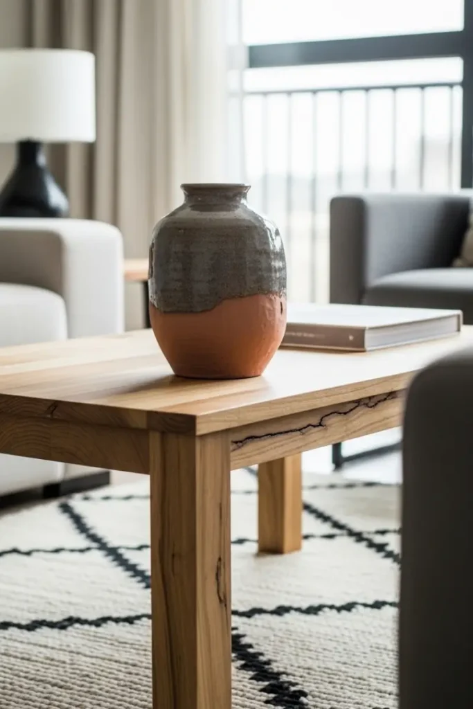 homemade decor in living room