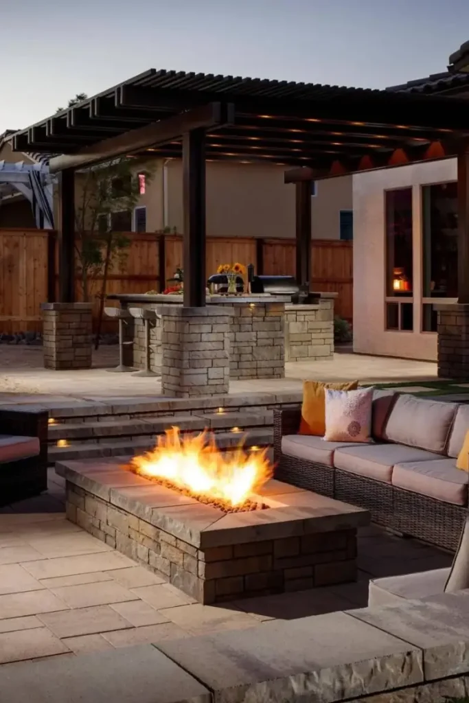 Fire Features for Evening Ambiance