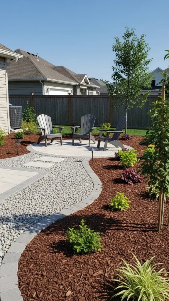 Use Gravel or Mulch for Low-Maintenance Ground Cover