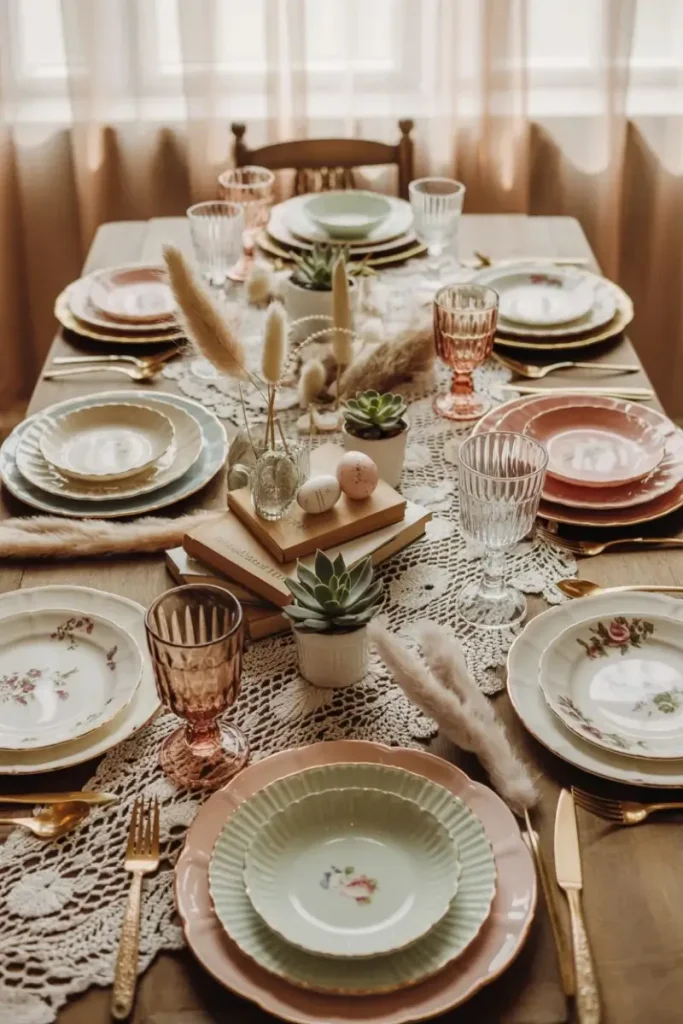 Boho or Vintage Themed Settings