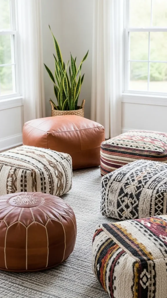 Floor Poufs and Cushions