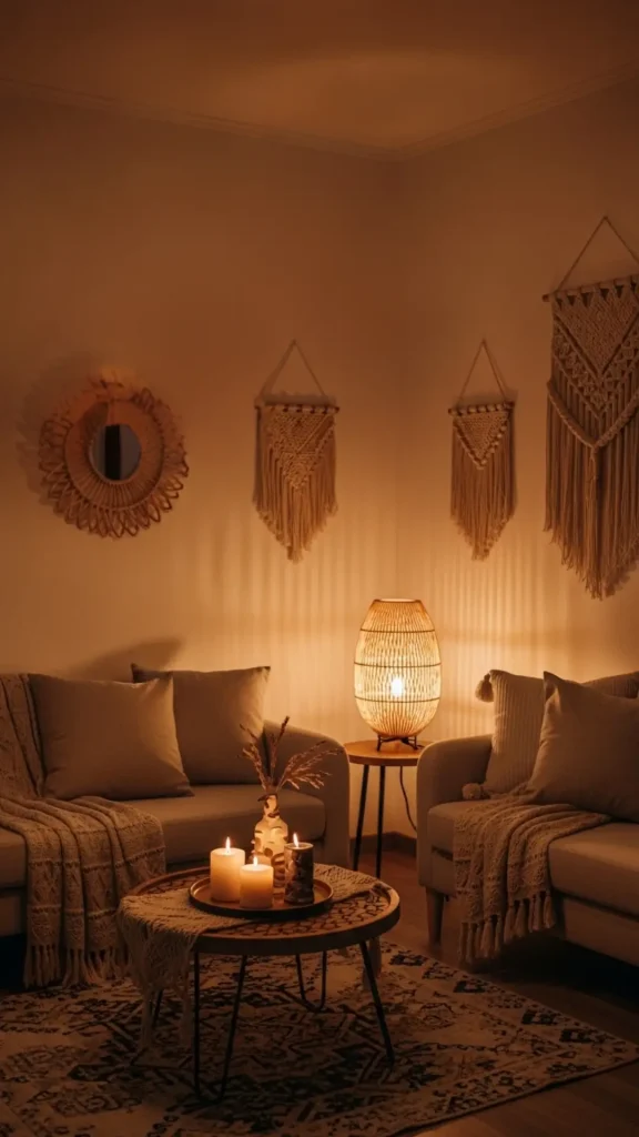 Woven Pendant Lights and Ambient Lighting