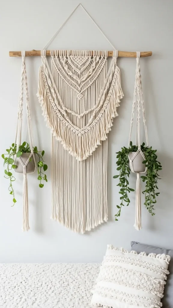 Macramé Wall Hangings and Plant Hangers
