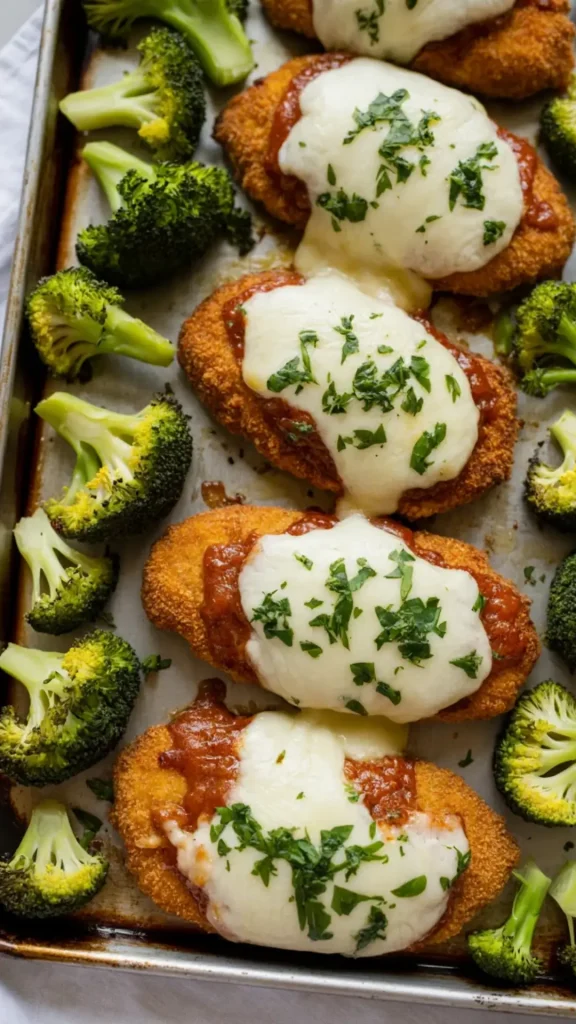 Sheet Pan Chicken Parmesan