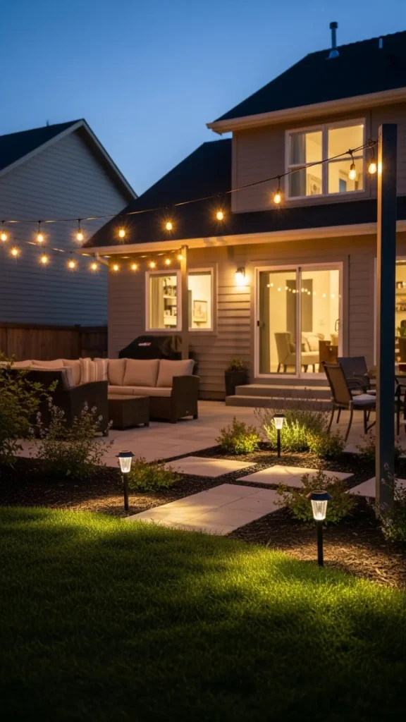 Incorporate Layered Outdoor Lighting