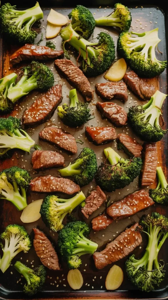 Sheet Pan Beef and Broccoli