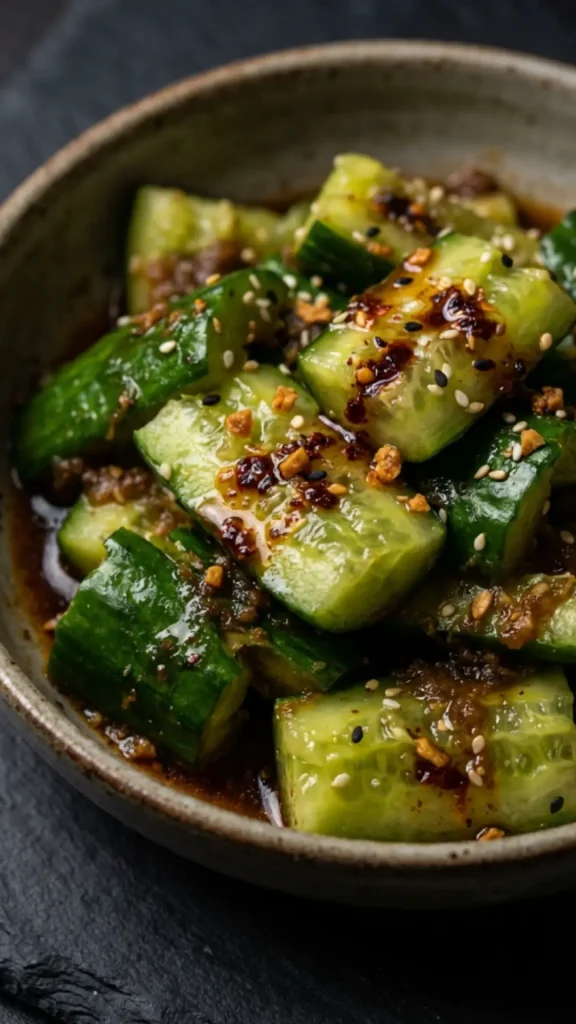 Smashed Chinese-Style Cucumber Salad