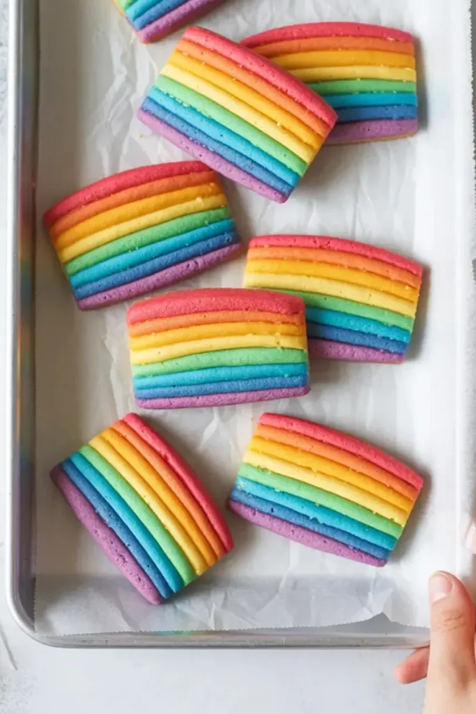 Rainbow Slice-and-Bake Cookies