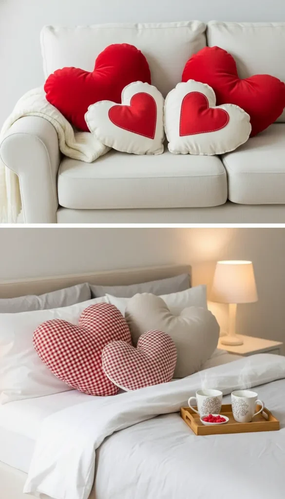 Heart-Shaped Pillows