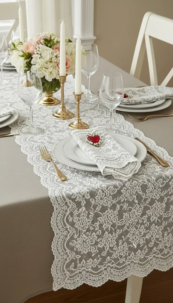 Lace Table Runner or Cloth