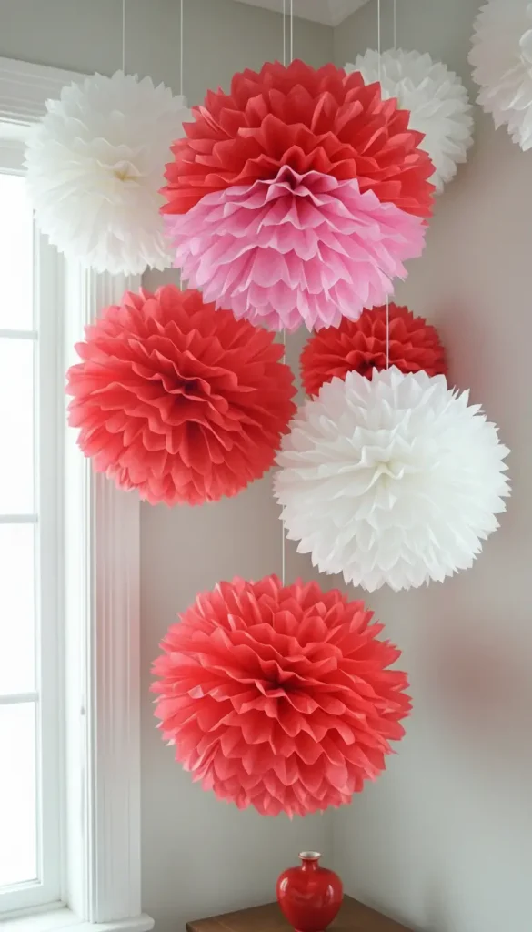Tissue Paper Pom-Poms