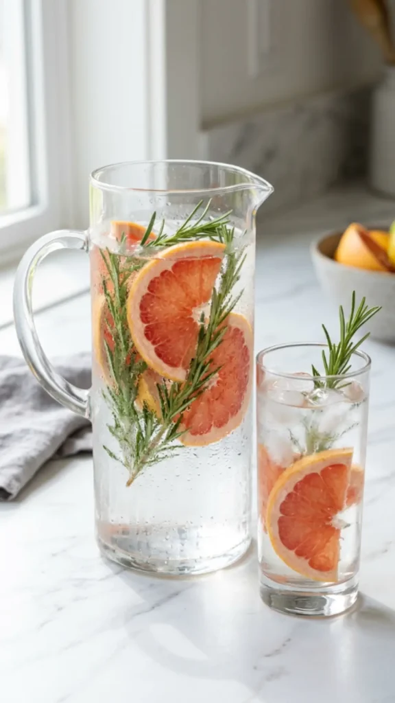 Grapefruit and Rosemary Detox Water