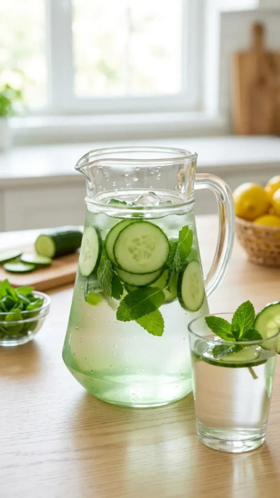 Cucumber and Mint Detox Water