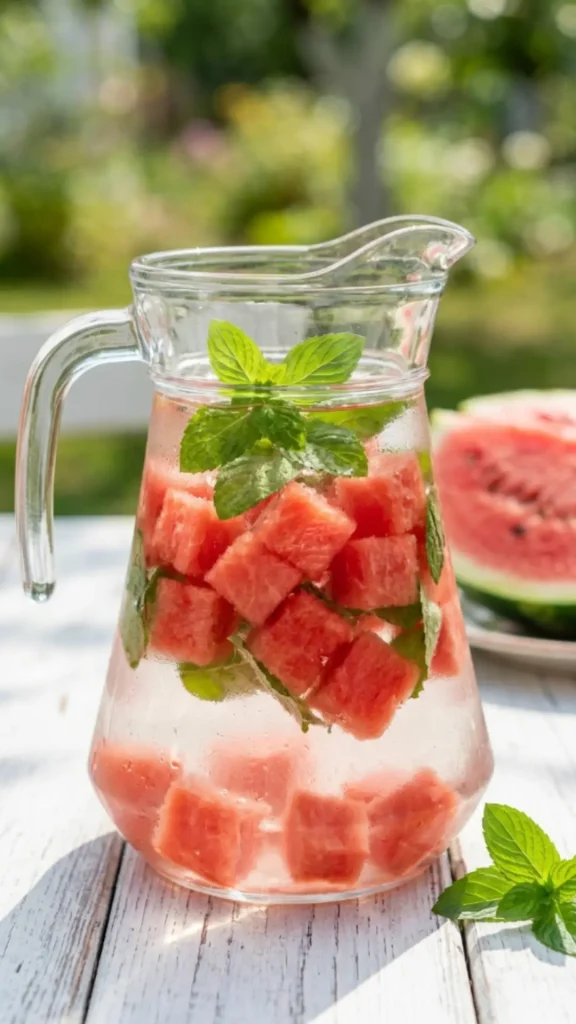 Watermelon and Mint Detox Water