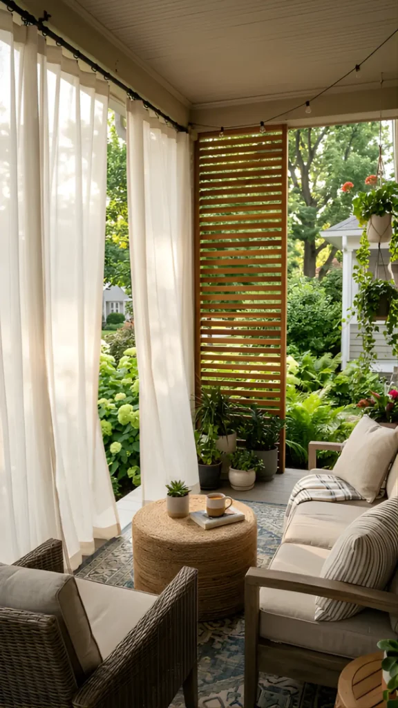 Add Privacy Screens or Curtains