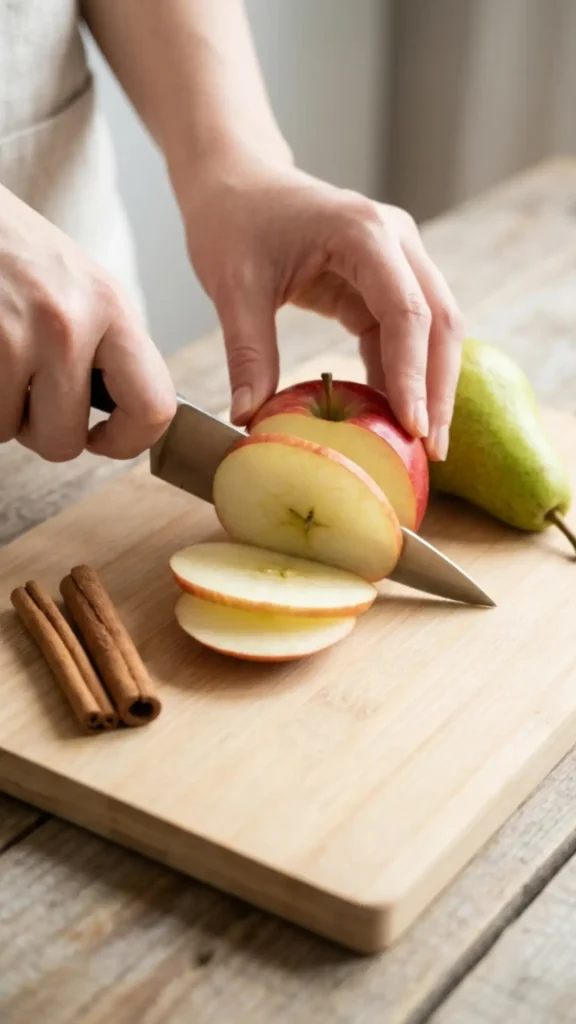 Apple, Pear, and Cinnamon Detox Water