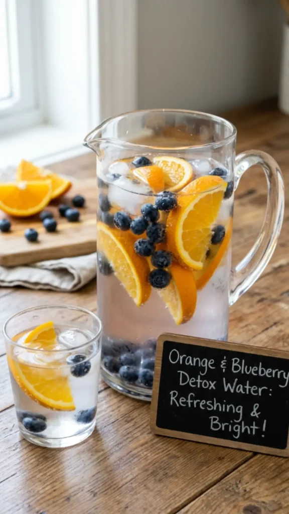 Orange and Blueberry Detox Water