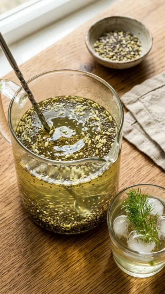 Fennel and Chia Detox Water