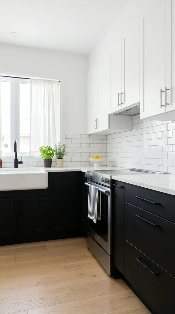 Black Base Cabinets Only (Tuxedo Style)