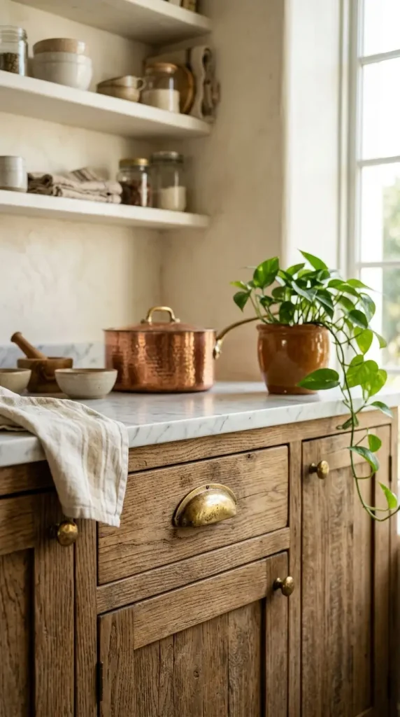 Brass, Copper, or Metallic Accents