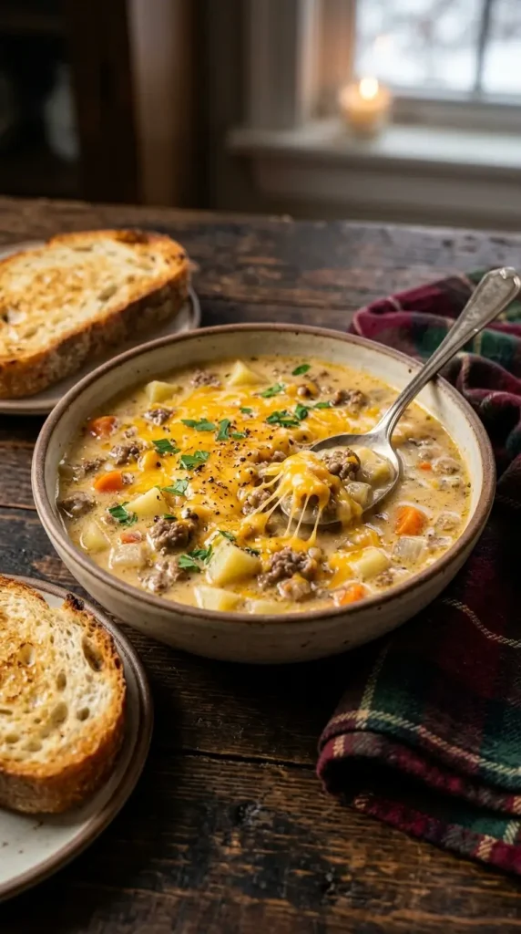 Cheeseburger Soup