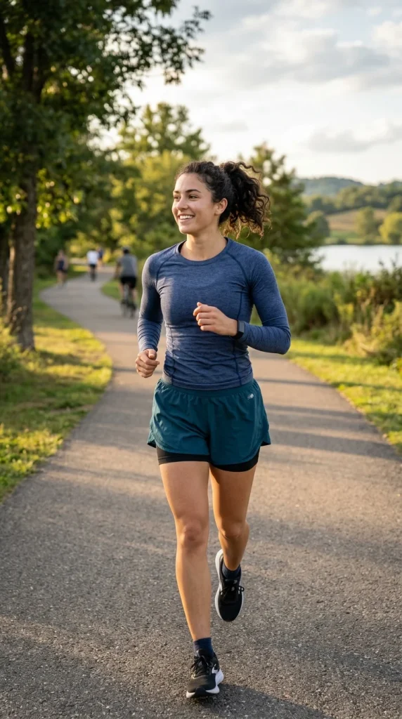 Compression Top + Layered Shorts