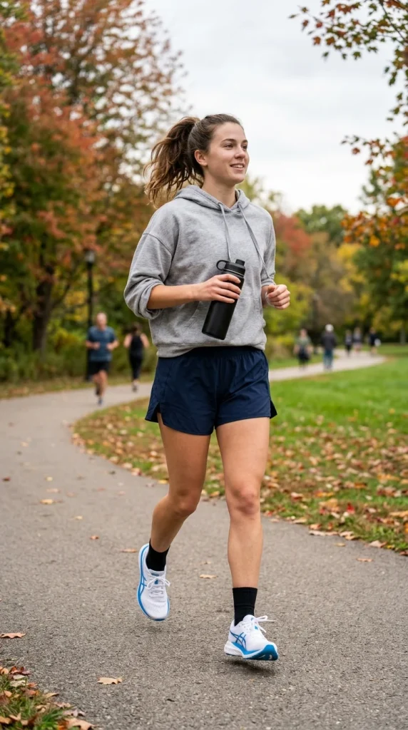 Hoodie + Running Shorts