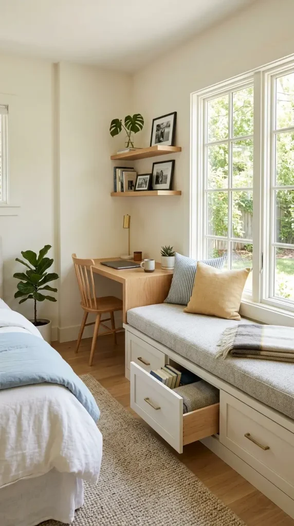 Integrated Desk or Window-Seat Nooks