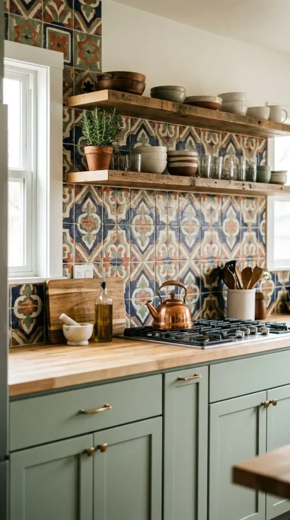 Patterned or Bold Tile Backsplashes