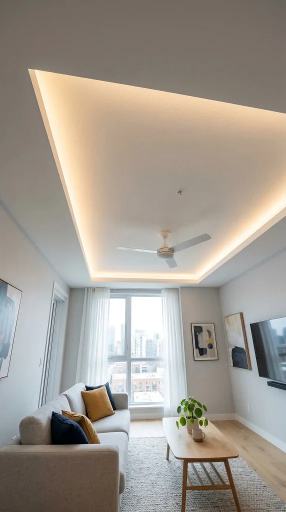 Single-Layer Recessed Gypsum Ceiling