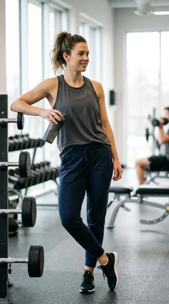 Sleeveless Tank + Sweatpants