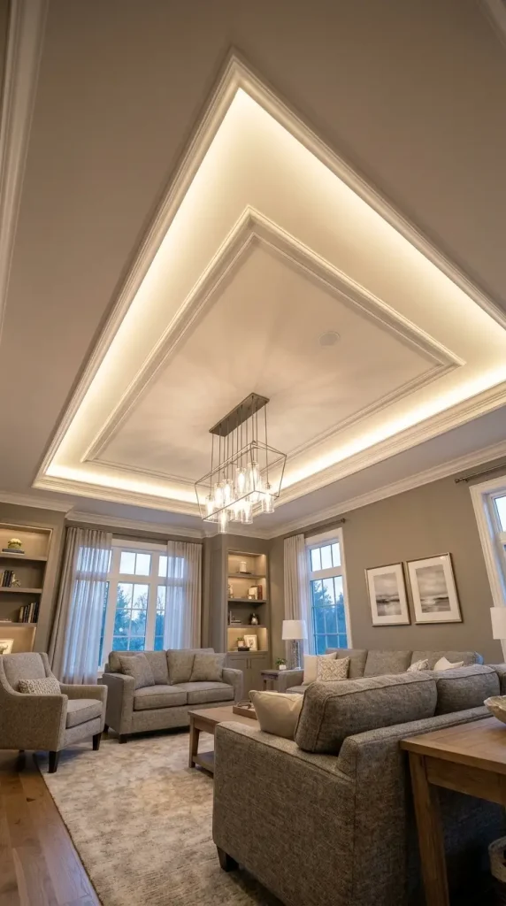 Tray Ceiling with Cove Lighting