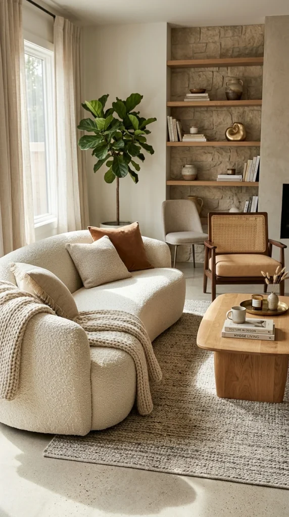 Bouclé Sofas for Texture and Warmth