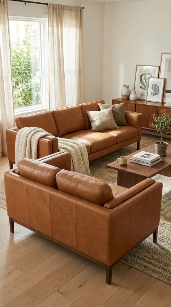 Contemporary Leather Sofas That Age Beautifully