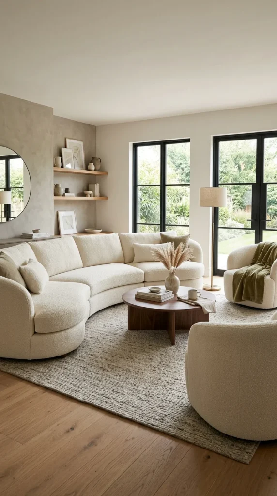 Curved Sofas for a Soft, Modern Look