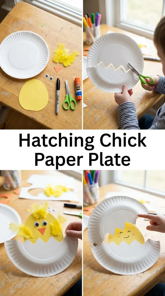 Hatching Chick Paper Plate