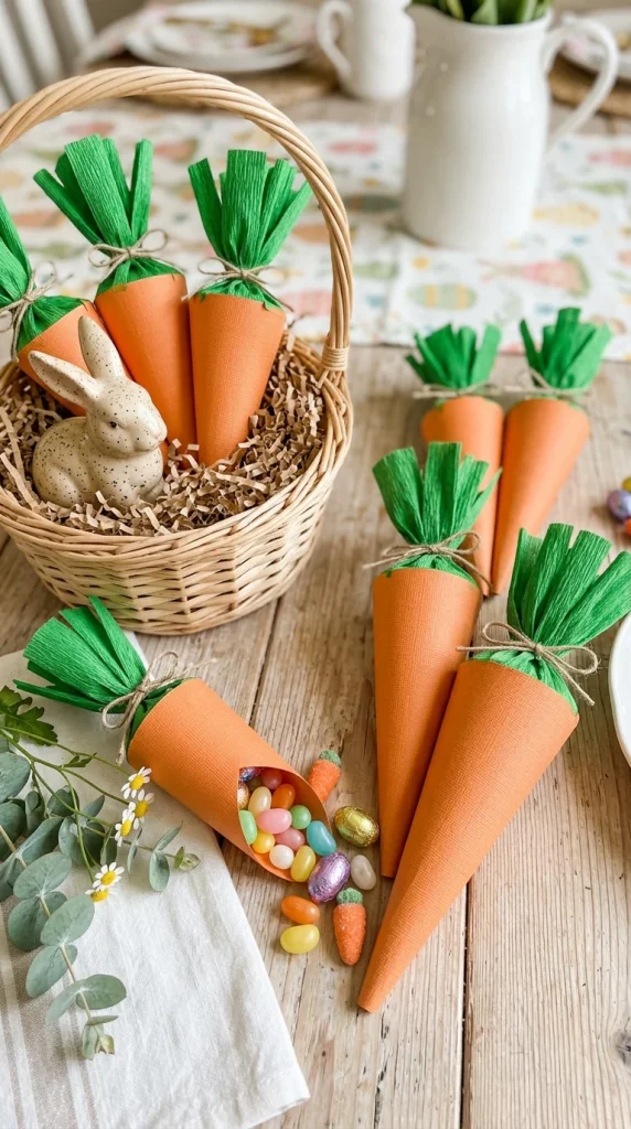 Paper Carrot Treat Boxes