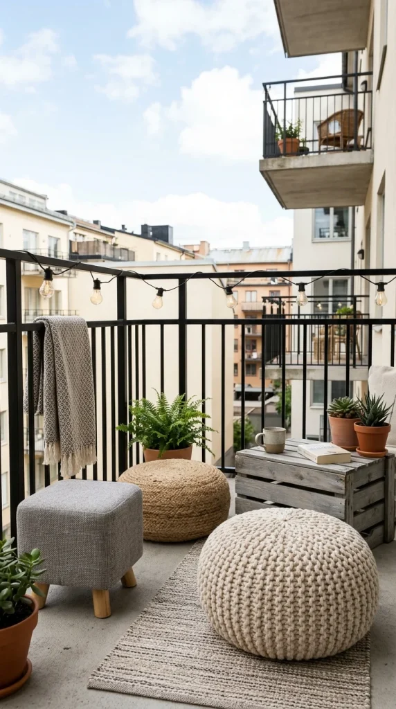 Poufs, Ottomans, or Repurposed Seating