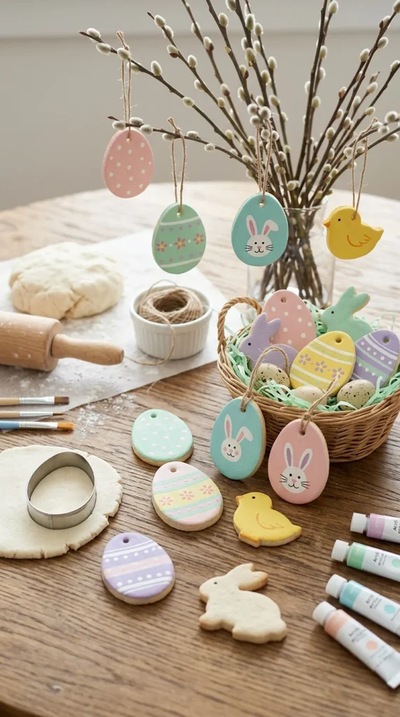Salt Dough Easter Eggs and Ornaments