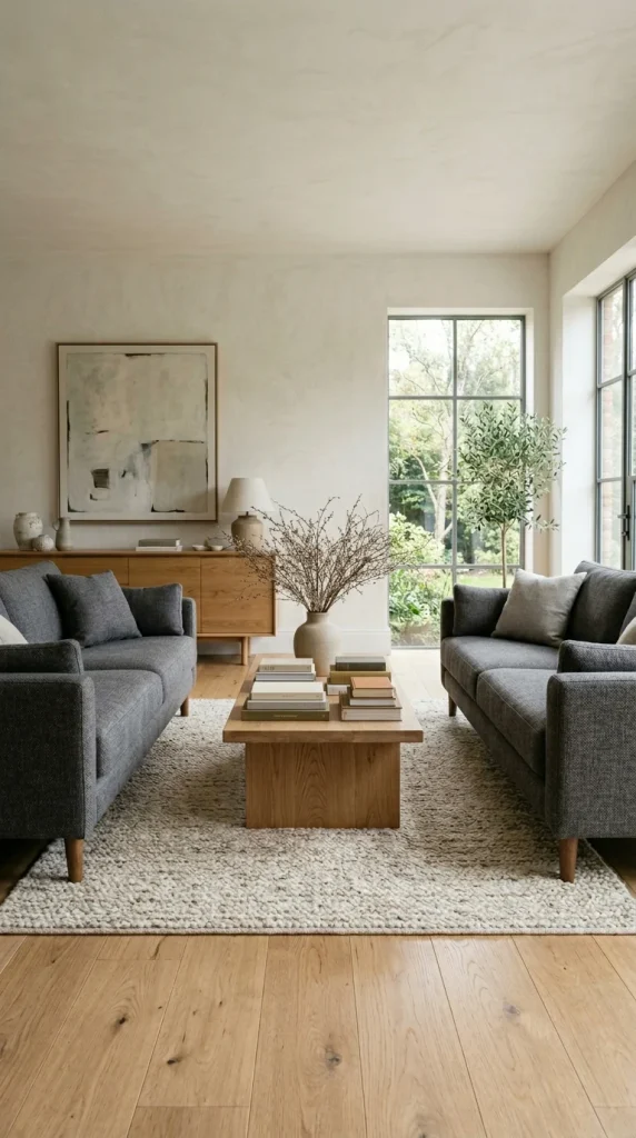 Two Sofas Facing Each Other