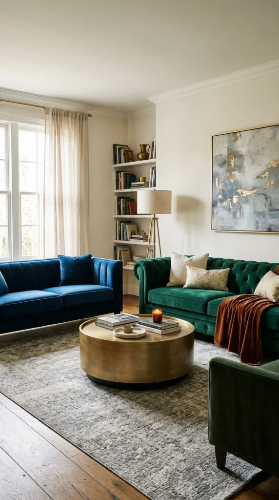 Velvet Sofas in Rich Jewel Tones