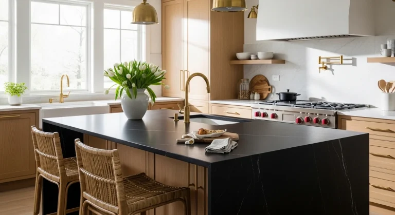 18 Black Kitchen Countertop Ideas for a Bold Look