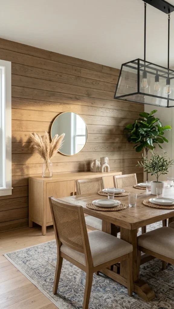 Wood Paneling Accent Wall