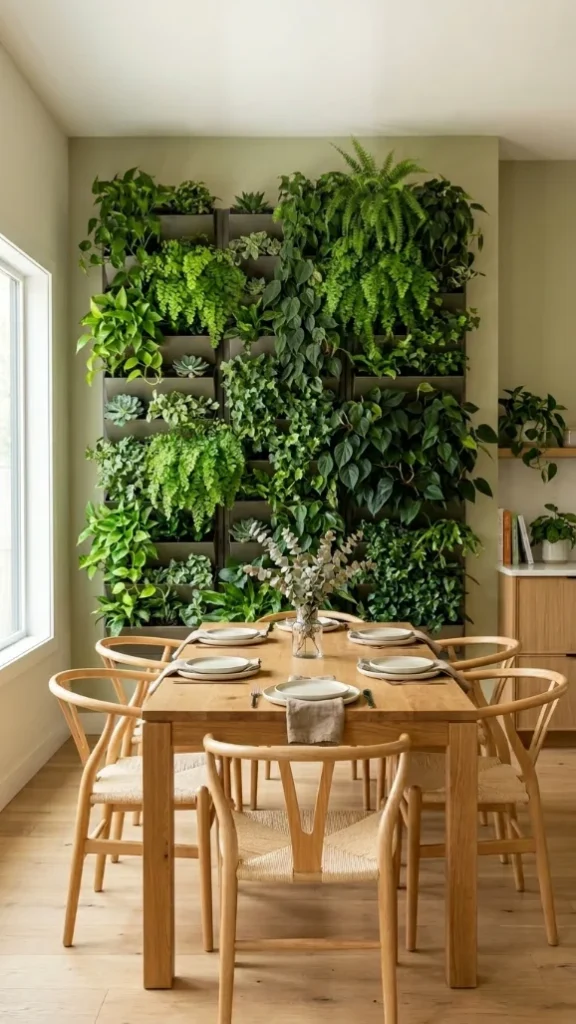 Living Green Wall or Vertical Garden Accent