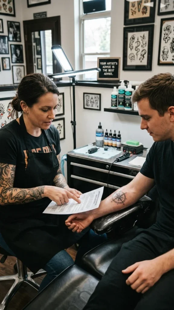 Follow Your Tattoo Artist’s Instructions First