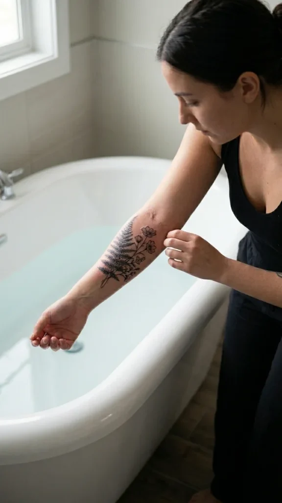 Avoid Submerging Your Tattoo in Water