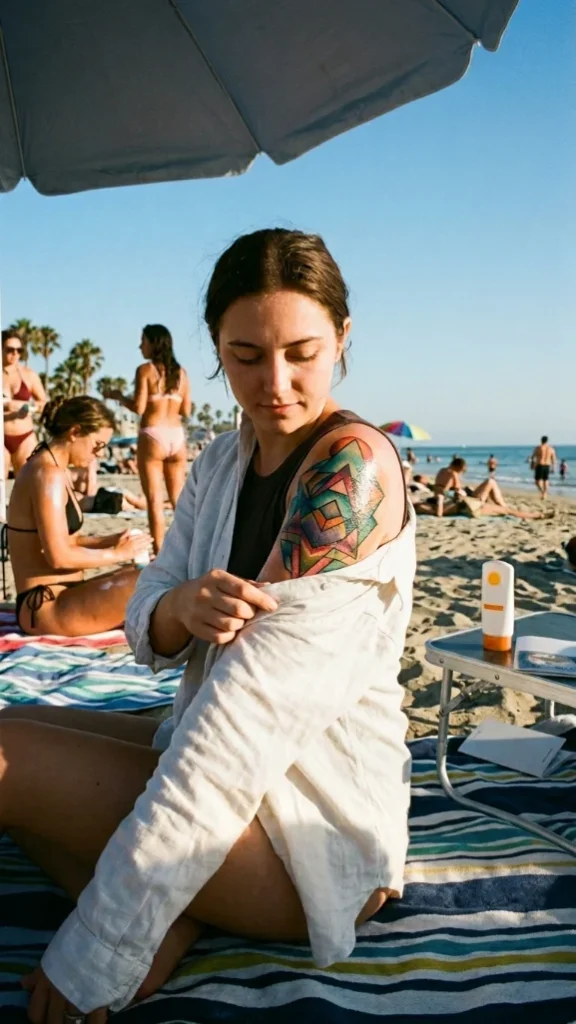 Keep Your Tattoo Out of Direct Sunlight