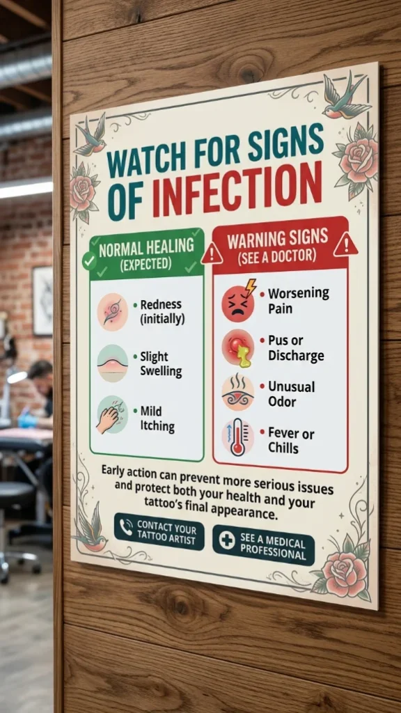 Watch for Signs of Infection