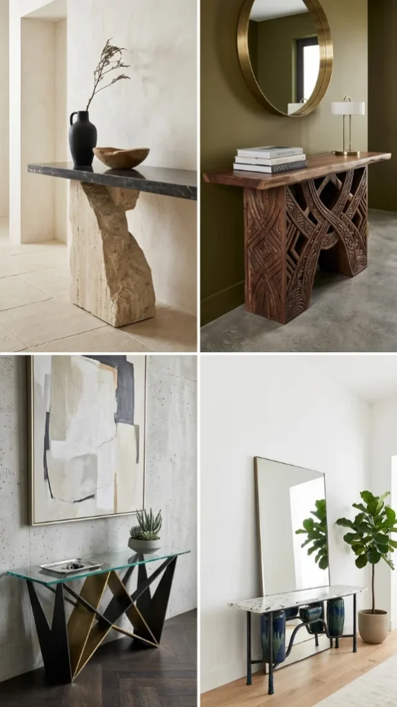 Handcrafted Artistic or Unique-Base Console